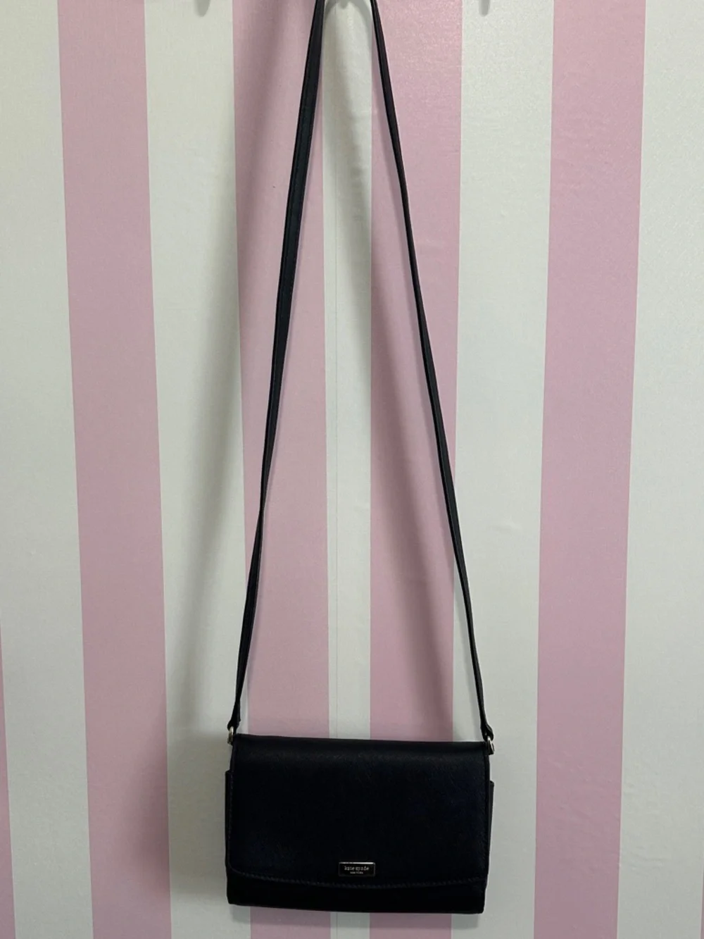 kate spade Black Leather Crossbody Bag